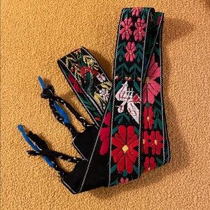 Floral Mexican belt/ Beautiful colorful Mexican belt 54”